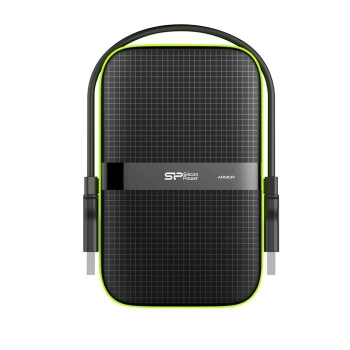 Dysk zewnętrzny Silicon Power ARMOR A60 5TB 2,5" USB 3.0 BLACK-GREEN/PANCERNY wstrząso/pyło i wodoodporny IPX4