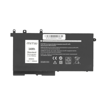 Bateria Mitsu do Dell Latitude E5280, E5480, E5580