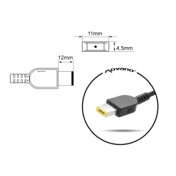 Przewód do zasilacza / ładowarki Lenovo (prostokątny 11.0x4.5 pin - Yoga) - 230W