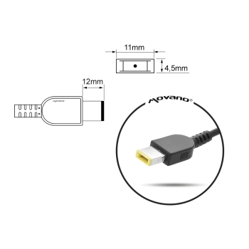 Przewód do zasilacza / ładowarki Lenovo (prostokątny 11.0x4.5 pin - Yoga) - 135W