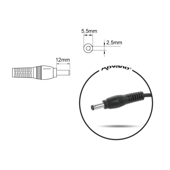 Przewód do zasilacza / ładowarki Liteon Asus Toshiba (5.5x2.5)