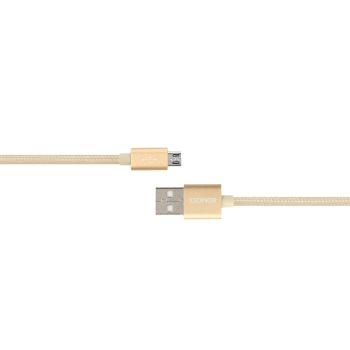 Kabel ROMOSS micro USB (ładowanie, komunikacja) - gold / złoty