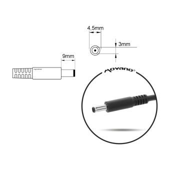 Zasilacz Mitsu 19.5v 3.34a (4.5x3.0 pin) 65W do Dell