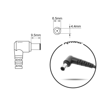 Zasilacz Mitsu 19.5v 2.15a (6.5x4.4 pin) 42W do Sony