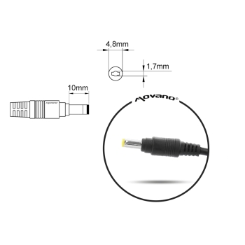 Zasilacz Movano 18.5v 3.5a (4.8x1.7) 65W do HP, Compaq