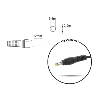 Zasilacz Movano 19v 3.95a (5.5x2.5) 75W do Toshiba, Compaq, HP, Asus