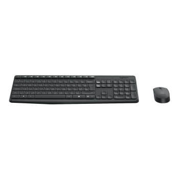 Zestaw bezprzewodowy klawiatura + mysz Logitech MK235 szary